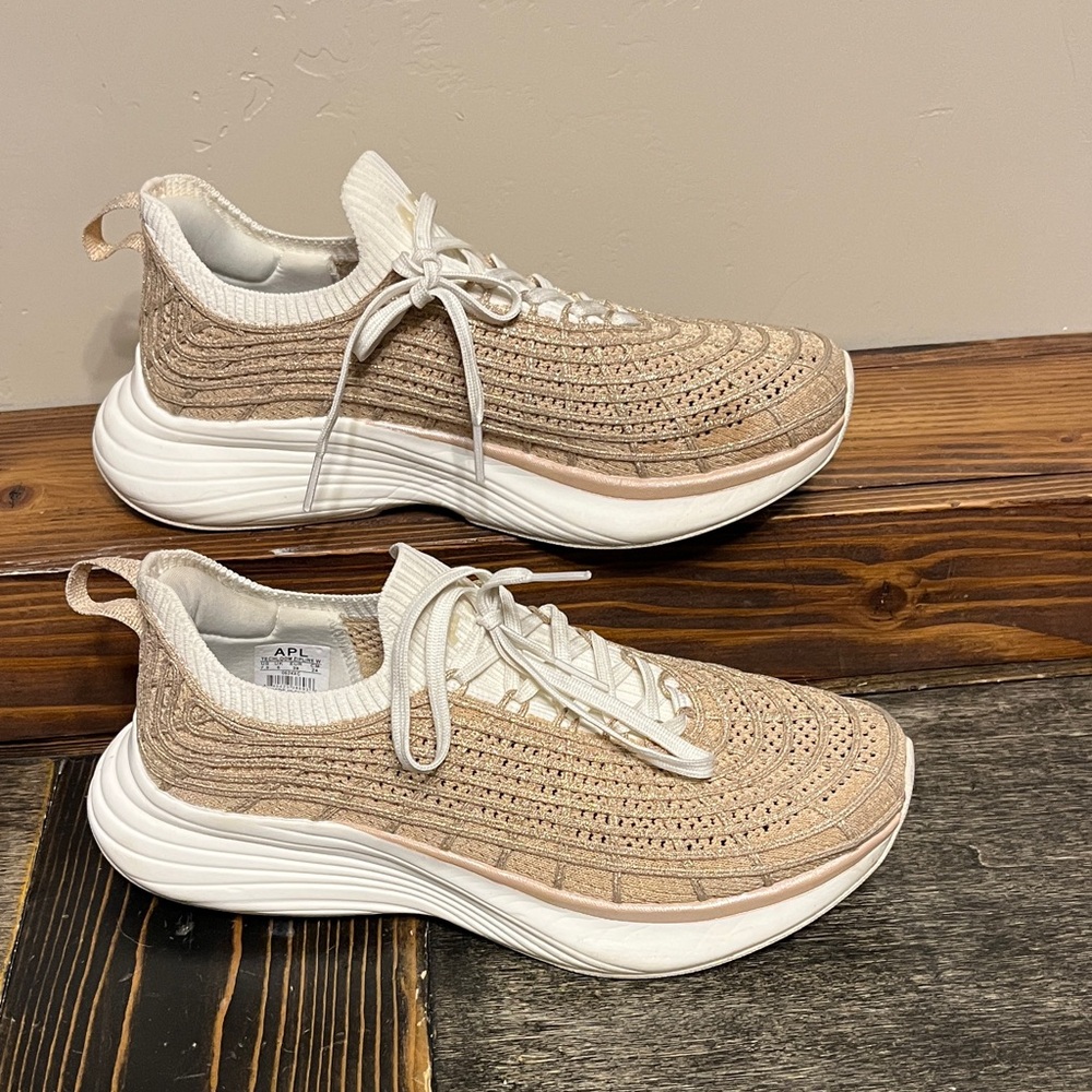 APL X Nastia Liuken TechLoom Zipline Sneakers - Champagne Metallic - Picture 6 of 16